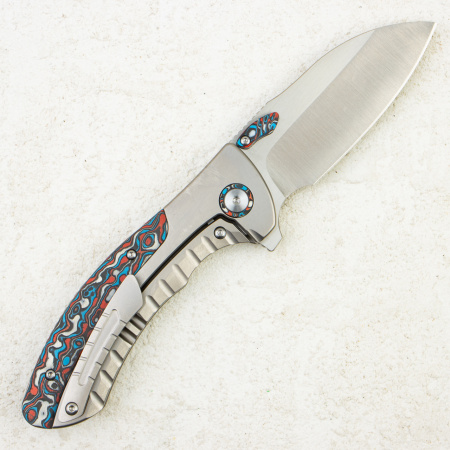 Нож QSP Capybara, M390, Carbon Fiber / Titanium Handle, QS152-B1