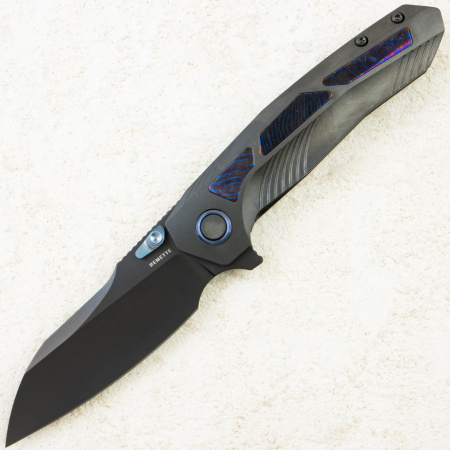 Нож Remette Kestrel, DLC, S35VN, Titanium Black/Timascus Handle, RTPO-E - купить в интернет-магазине Blademan