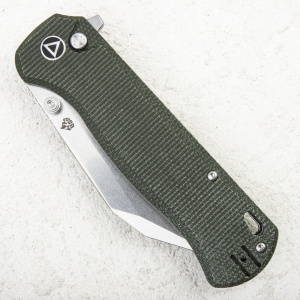 Нож QSP Swordfish Button Lock, 14C28N, Micarta Green - складной туристические ножи из стали Нож QSP Swordfish Button Lock, 14C28N, Micarta Green - складной туристические ножи из стали