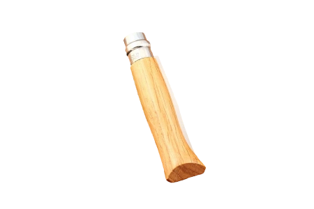 Opinel №8, гравировка «Кабан» — нож в сложенном виде с обратной стороны