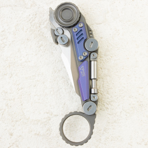 Нож NOC Knives Shuukaku, M390, Titanium Blue Handle, MT-1104 Нож NOC Knives Shuukaku, M390, Titanium Blue Handle, MT-1104
