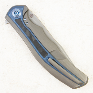 Нож WE Knife Zonda, CPM 20CV, Marble Carbon / Titanium Handle - складной туристические ножи из стали Нож WE Knife Zonda, CPM 20CV, Marble Carbon / Titanium Handle - складной туристические ножи из стали