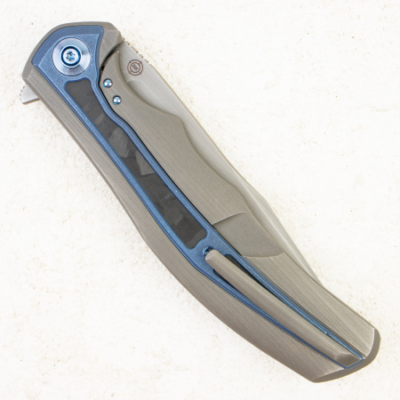 Нож WE Knife Zonda, CPM 20CV, Marble Carbon / Titanium Handle - купить в интернет-магазине Blademan