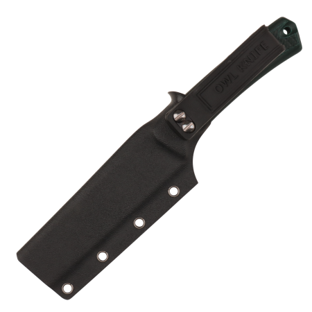 Нож OWL Barn S F, N690 Cryo, Micarta Emerald Handle, Kydex