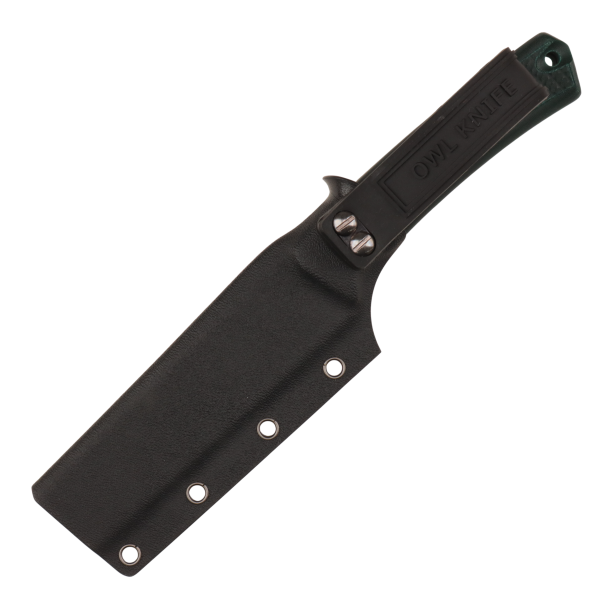 Нож OWL Barn S F, N690 Cryo, Micarta Emerald Handle, Kydex
