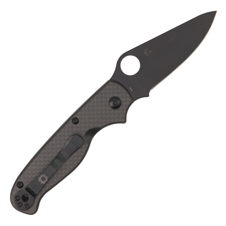 Нож Spyderco ButtonUp, 8Cr13MoV, Carbon/G10 Laminate Black, C275CFPBK