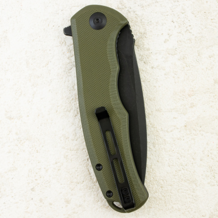 Нож CIVIVI Praxis, Black Stonewashed, 9Cr18MoV, G10 OD Green Handle, C803F Нож CIVIVI Praxis, Black Stonewashed, 9Cr18MoV, G10 OD Green Handle, C803F