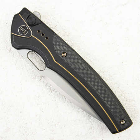 Нож WE Knife Exciton, CPM 20CV, Titanium/Twill Carbon Fiber Black. LIMITED EDITION - купить в интернет-магазине Blademan
