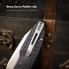 Нож Remette Cool Whale, 14C28N, G10 Black Handle, RTCL-GN1