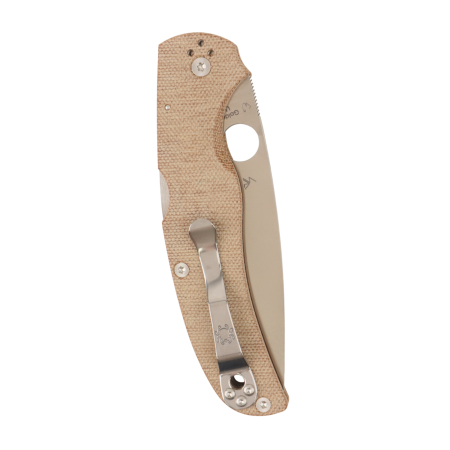 Нож Spyderco Native Chief, CPM Cru-Wear, Canvas Micarta Brown Handle, C244MPCW