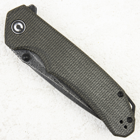 Нож CIVIVI Brazen, Damascus, Micarta Dark Green - купить в интернет-магазине Blademan