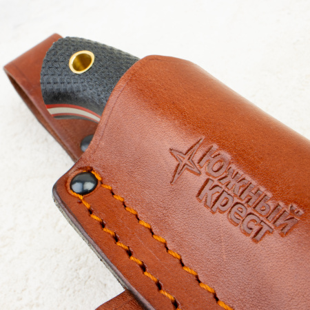 Нож Южный Крест Шершень, VG10, Конвекс, Микарта Черная, Насечка