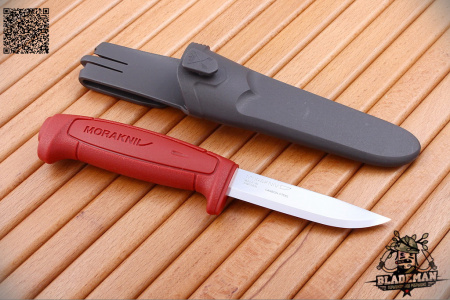 Нож Morakniv Basic 511 углерод. сталь, красный - купить в интернет-магазине Blademan