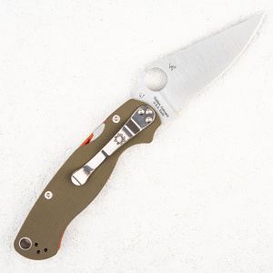 Нож Spyderco Paramilitary 2, CPM-REX 45, G10 Orange/OD Green, Exclusive, C81GPOROD2 Нож Spyderco Paramilitary 2, CPM-REX 45, G10 Orange/OD Green, Exclusive, C81GPOROD2