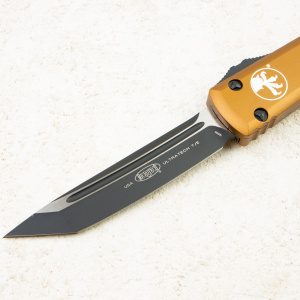 Нож Microtech Ultratech Tanto, Black Standart, M390, Aluminum Tan, 123-1 TA Нож Microtech Ultratech Tanto, Black Standart, M390, Aluminum Tan, 123-1 TA