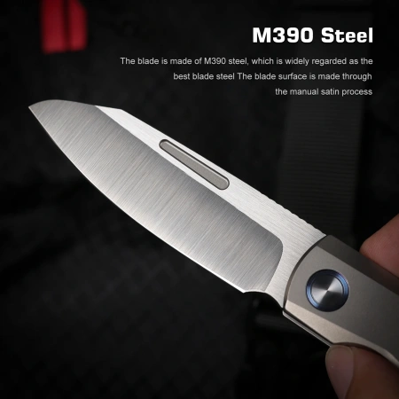 Нож Remette Squirrel, M390, Titanium Gray Handle, RTDP-G Нож Remette Squirrel, M390, Titanium Gray Handle, RTDP-G