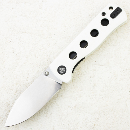 Нож QSP Canary Folder, 14C28N, White G10 Handle, QS150-G1