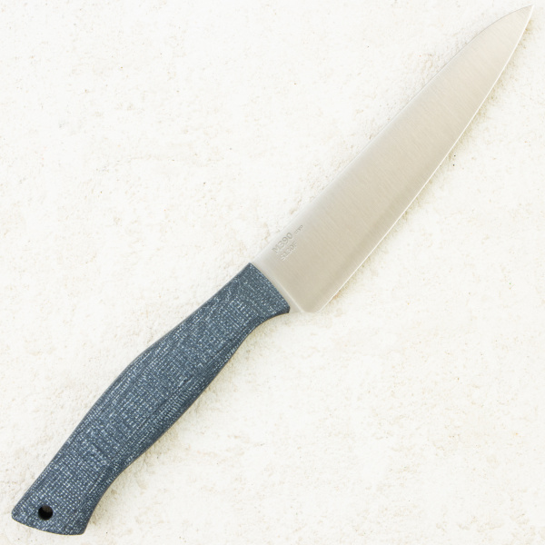 Нож OWL S130 F Универсал, M390 Cryo, Micarta Jeans Gray, Kydex