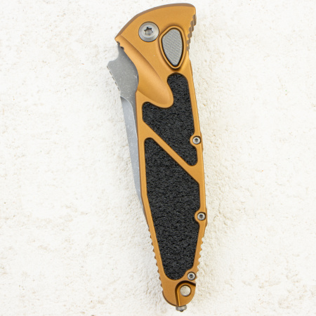 Нож Microtech Socom Elite Auto, Apocalyptic, M390, Aluminum Tan, 160A-10