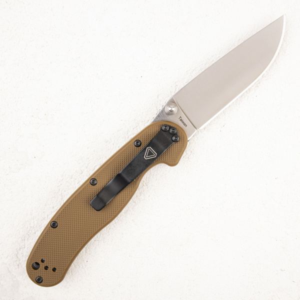 Нож Ontario Rat 2, AUS-8, Satin, Brown Nylon, 8860CB