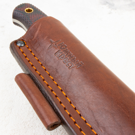 Нож Южный Крест Модель X M, N690, Конвекс, Микарта Красно-Черная, Насечка - купить в интернет-магазине Blademan