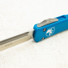 Нож Microtech Ultratech, Satin, M390, Aluminium Blue, 121-4 BL Нож Microtech Ultratech, Satin, M390, Aluminium Blue, 121-4 BL