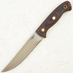 Нож Южный Крест Meat Master, Elmax, Micarta Black/Red, Насечка, 241