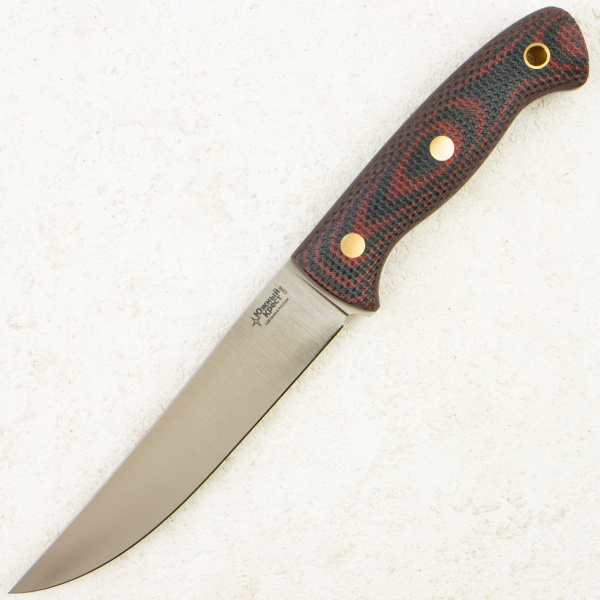 Нож Южный Крест Meat Master, Elmax, Micarta Black/Red, Насечка, 241