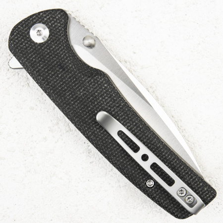 Нож Sencut Sachse Button Lock, 9Cr18MoV, Micarta Black Нож Sencut Sachse Button Lock, 9Cr18MoV, Micarta Black - купить в интернет-магазине Blademan