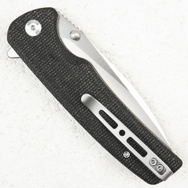 Нож Sencut Sachse Button Lock, 9Cr18MoV, Micarta Black