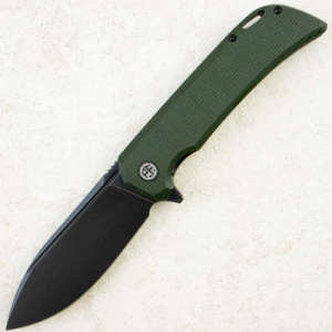 Нож Petrified Fish Tunny, Black Stonewashed, 14C28N, Micarta Army Green Handle, PFB05AGRMDW Нож Petrified Fish Tunny, Black Stonewashed, 14C28N, Micarta Army Green Handle, PFB05AGRMDW