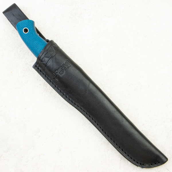 Нож Южный Крест Meat Master, Elmax, Micarta Кобальт, Насечка, 241