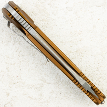 Нож Microtech Socom Elite Auto Tanto, Stonewash, M390, Aluminum Tan, 161A-10 Нож Microtech Socom Elite Auto Tanto, Stonewash, M390, Aluminum Tan, 161A-10