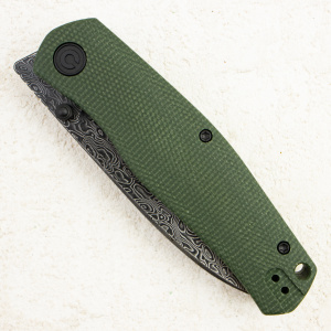 Нож CIVIVI Sokoke Front Flipper & Thumb Stud, Damascus, Micarta Green, C22007-DS2 Нож CIVIVI Sokoke Front Flipper & Thumb Stud, Damascus, Micarta Green, C22007-DS2