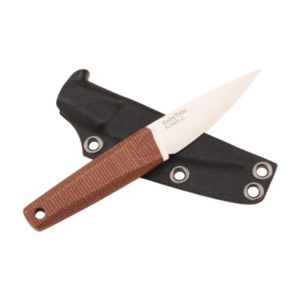 Нож OWL Baby Tyto, Elmax Cryo, Micarta Nut Handle, Kydex