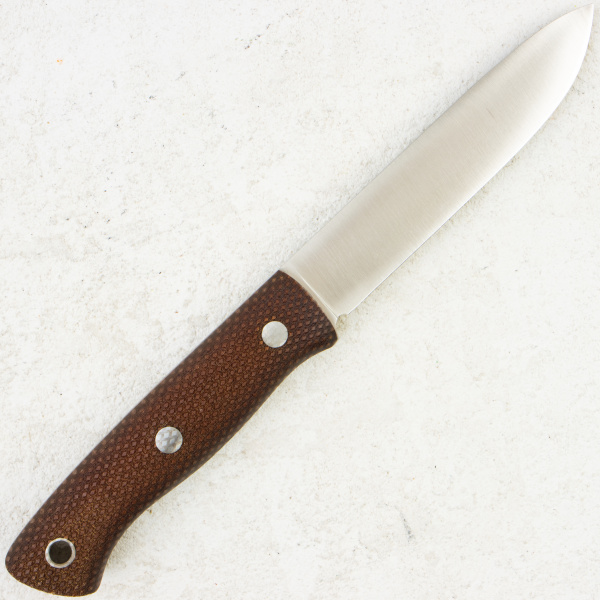 Нож Южный Крест Бушкрафт L, CPR, Convex, Micarta Coyote, Насечка, 234