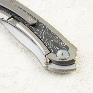 Нож WE Knife Winsome, Satin, M390, Gray Titanium/Carbon Fiber Handle, WE23092-2 Нож WE Knife Winsome, Satin, M390, Gray Titanium/Carbon Fiber Handle, WE23092-2
