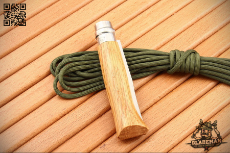 Нож Opinel №8, Нержавеющая сталь, Дуб, Гравировка собака - купить в интернет-магазине Blademan