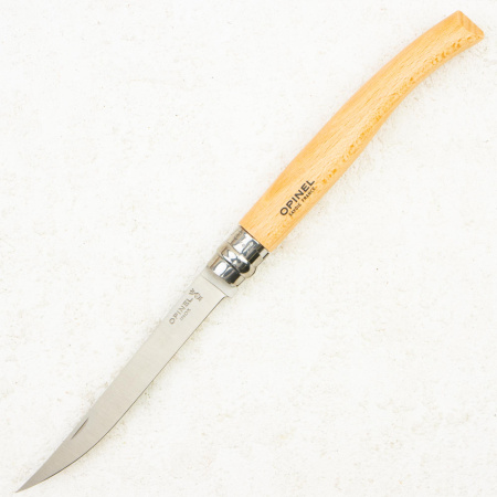 Нож филейный Opinel №12, XC90, Beech Wood, 518