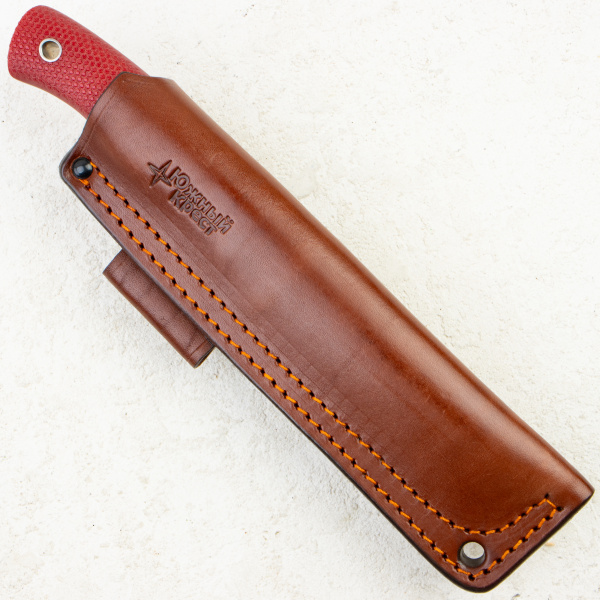 Нож Южный Крест Барибал, Elmax, Convex, Micarta Red, Насечка, 235Нож Южный Крест Барибал, Elmax, Convex, Micarta Red, Насечка, 235