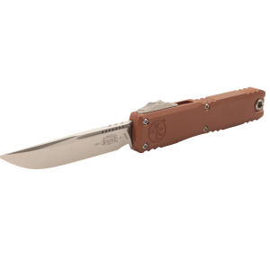 Нож Microtech Ultratech GEN IV, Stonewash, M390, Aluminum Brown Handle, 11214-10 BN