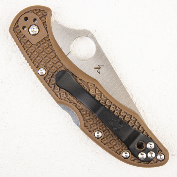 Нож Spyderco Delica, VG-10, FRN Brown - складной туристические ножи из стали