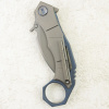 Нож WE Knife Tayra, Stonewashed, M390, Titanium Gray/Blue Handle, WE24069-2 Нож WE Knife Tayra, Stonewashed, M390, Titanium Gray/Blue Handle, WE24069-2