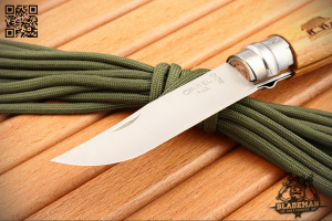 Нож Opinel №8, Нержавеющая сталь, Дуб, Гравировка кабан - складной туристические ножи из стали