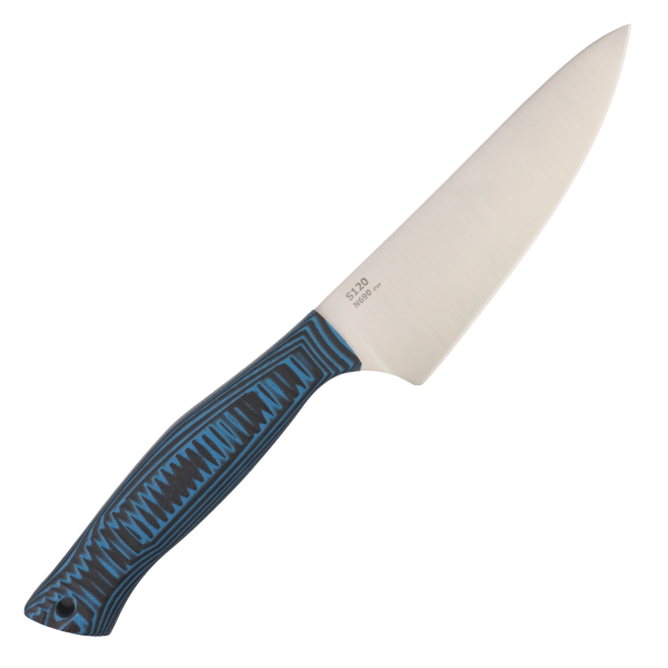 Нож OWL S120 F, N690 Cryo, G10 Black/Blue Handle, Kydex