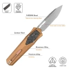 Нож Remette Swordfish Tanto, 14C28N, Titanium Bronze/Carbon Black Inlay Handle, ZL103C6