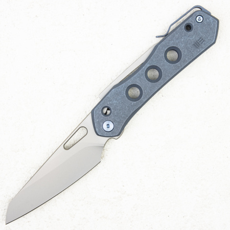 Нож WE Knife Vision R, 20CV Reverse Tanto, Titanium Blue, Snecx Tan Design