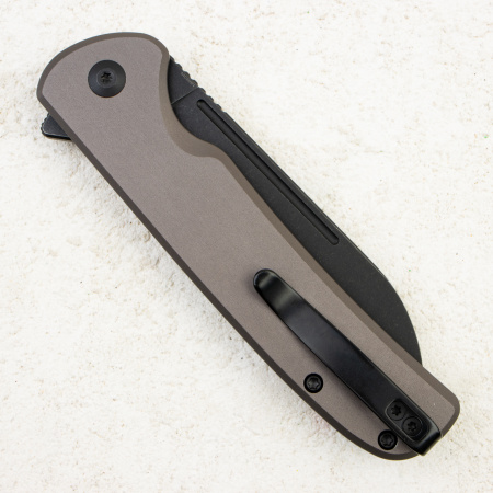Нож CIVIVI Chevalier II Flipper & Button Lock, 14C28N, Gray Aluminum Handle, C20022B-3