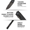 Нож Remette Rhino, 14C28N, Micarta Black Handle, MC25B