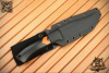 Нож Apus Knives Destruktor West, N690, G10 Black-Orange, Kydex Black - купить в интернет-магазине Blademan